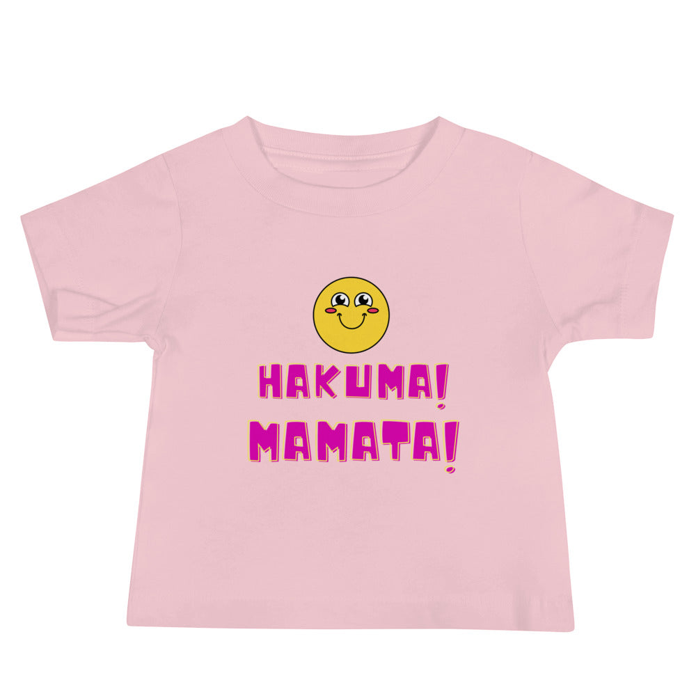 pink cute hakunamatata t shirt for babies