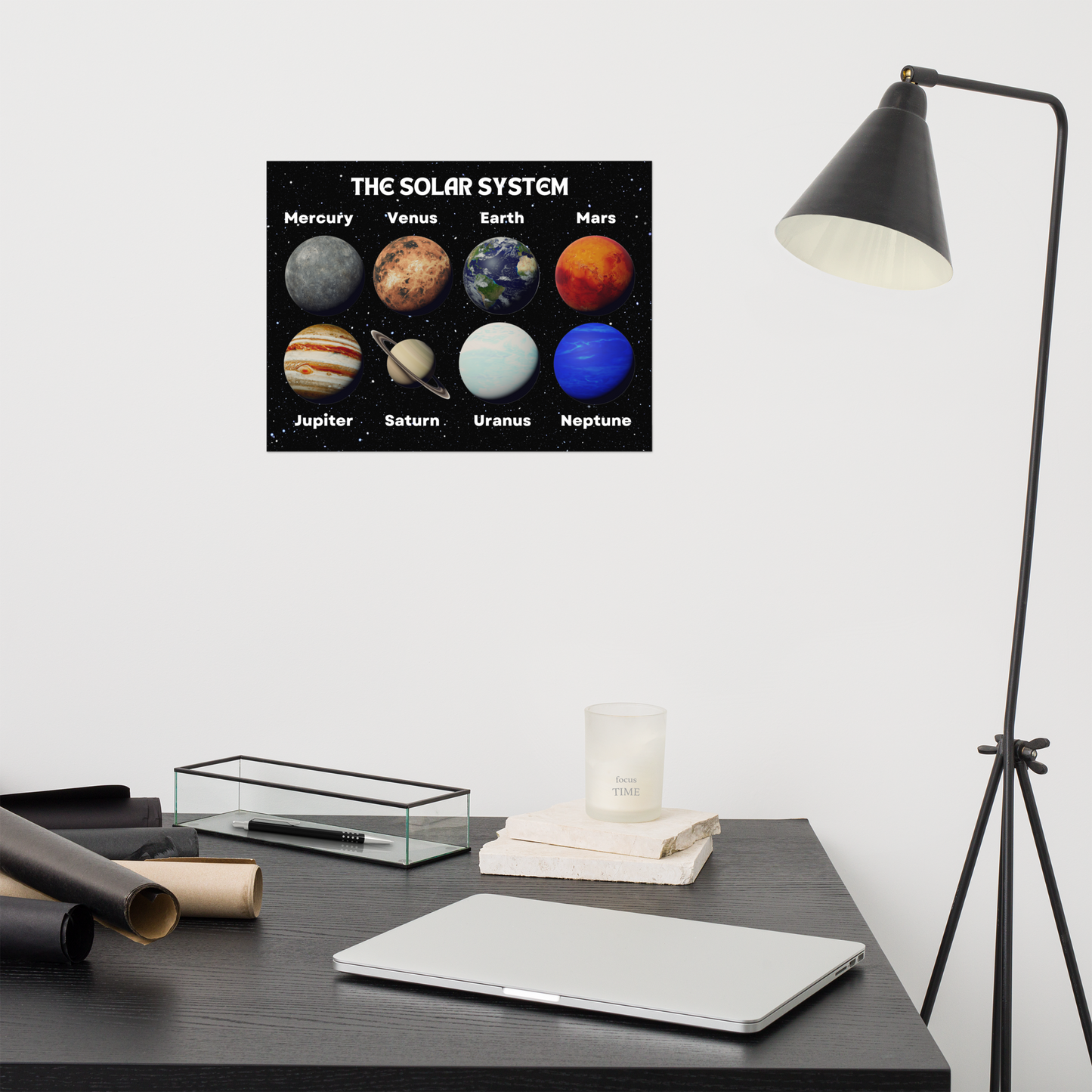 Glove scholars solar system poster for kids room