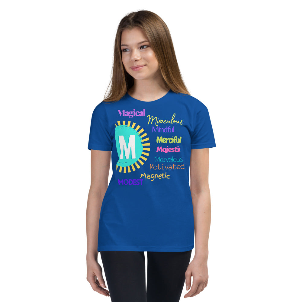 Glove Scholars back to school alphabet design tshirt for youth