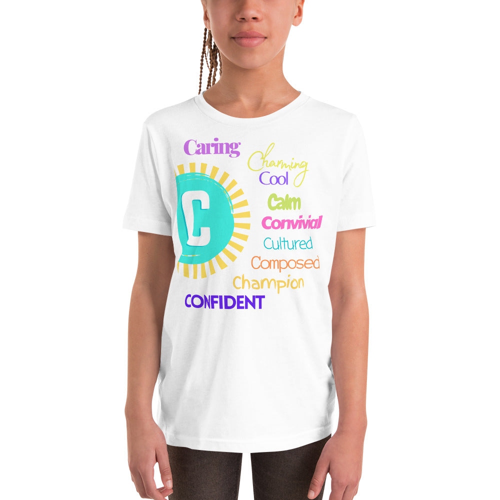 Glove Scholars back to school alphabet design tshirt for youth