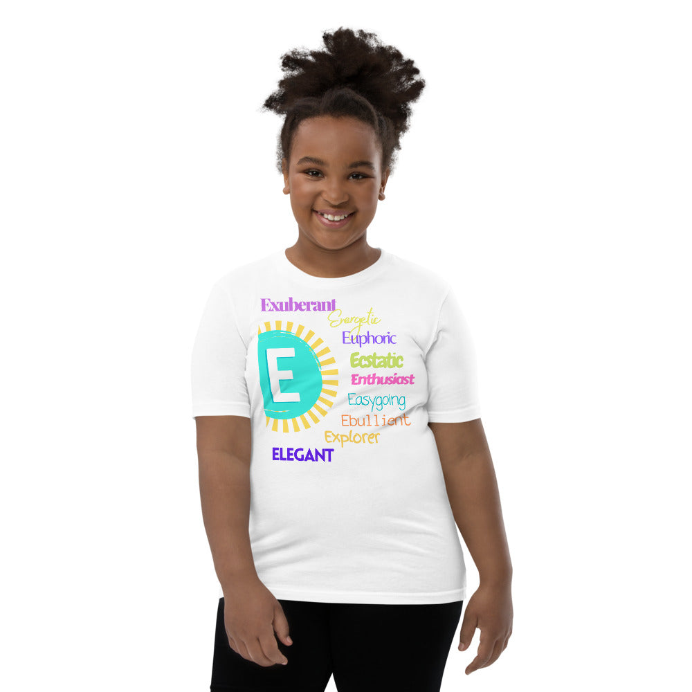 Glove Scholars back to school alphabet design tshirt for youth