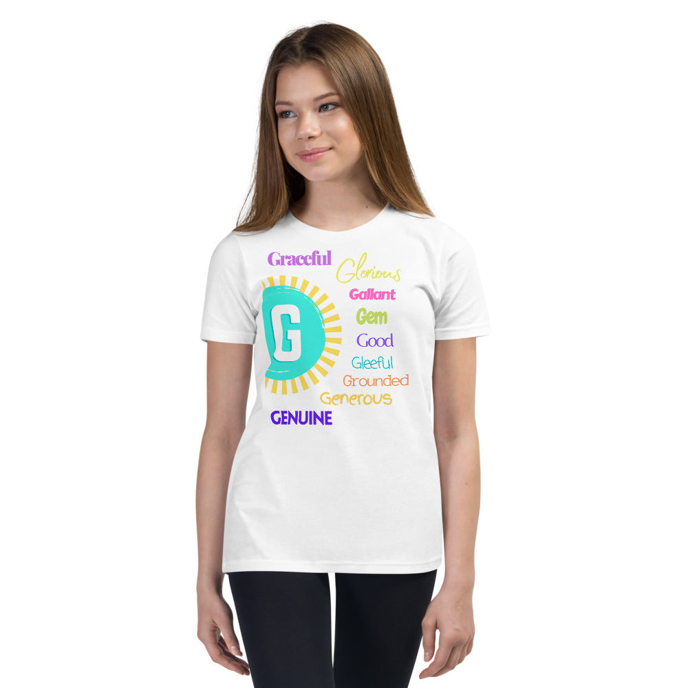 Glove Scholars back to school alphabet design tshirt for youth