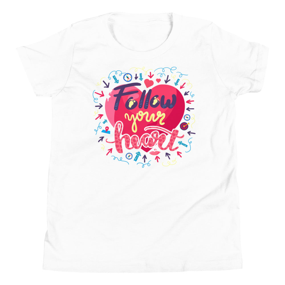Follow Your Heart | Motivational | Youth Short Sleeve T-Shirt