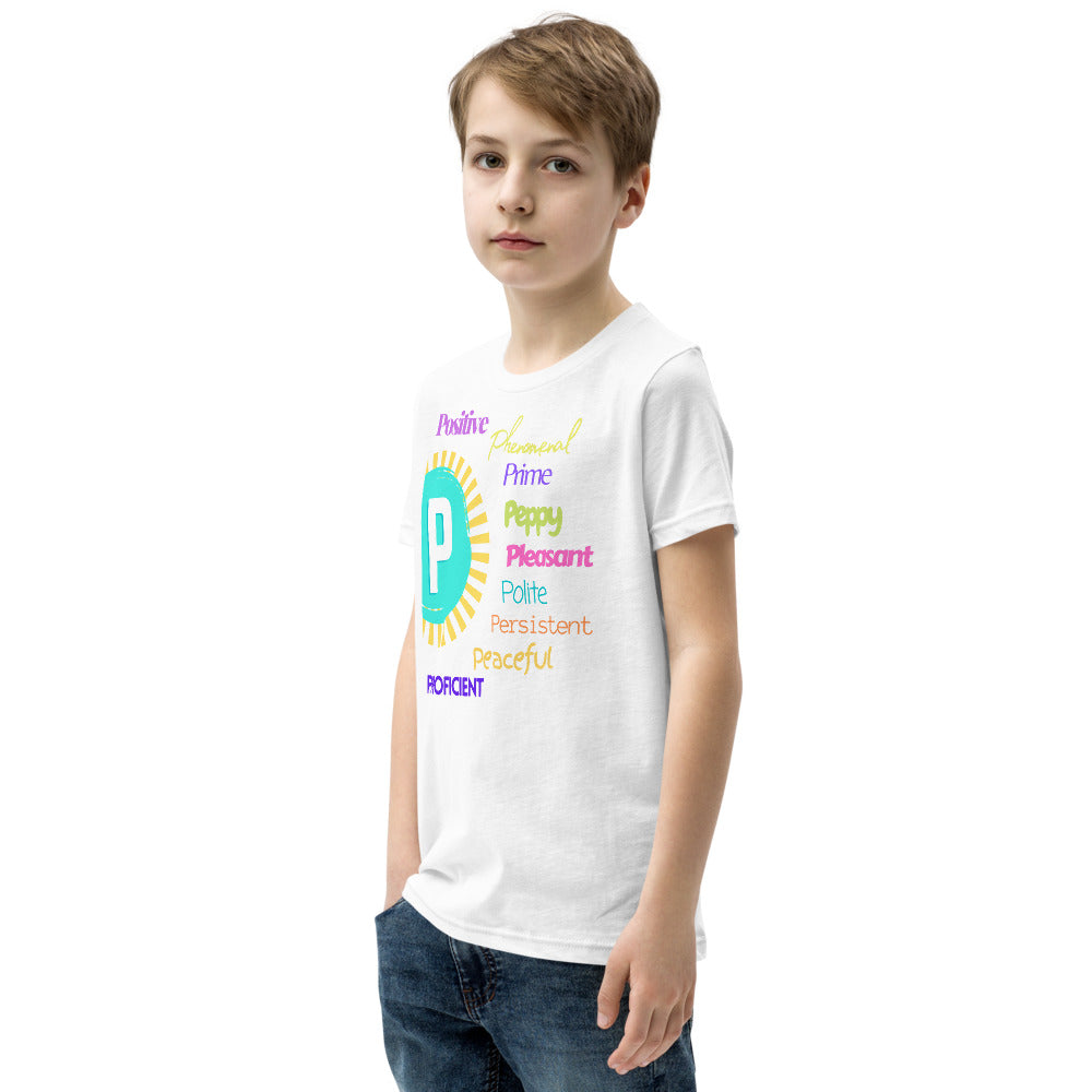 Glove Scholars back to school alphabet design tshirt for youth