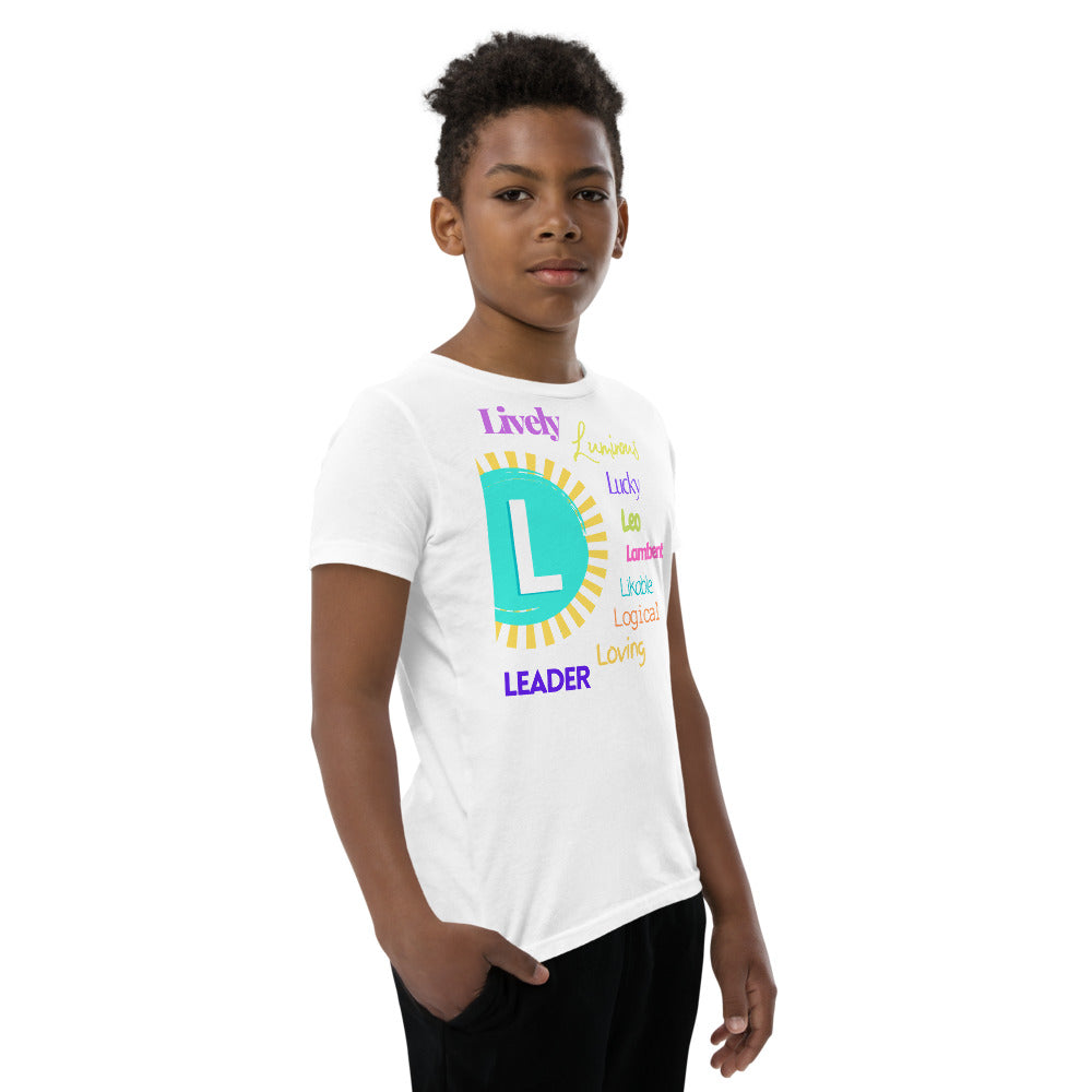 Glove Scholars back to school alphabet design tshirt for youth