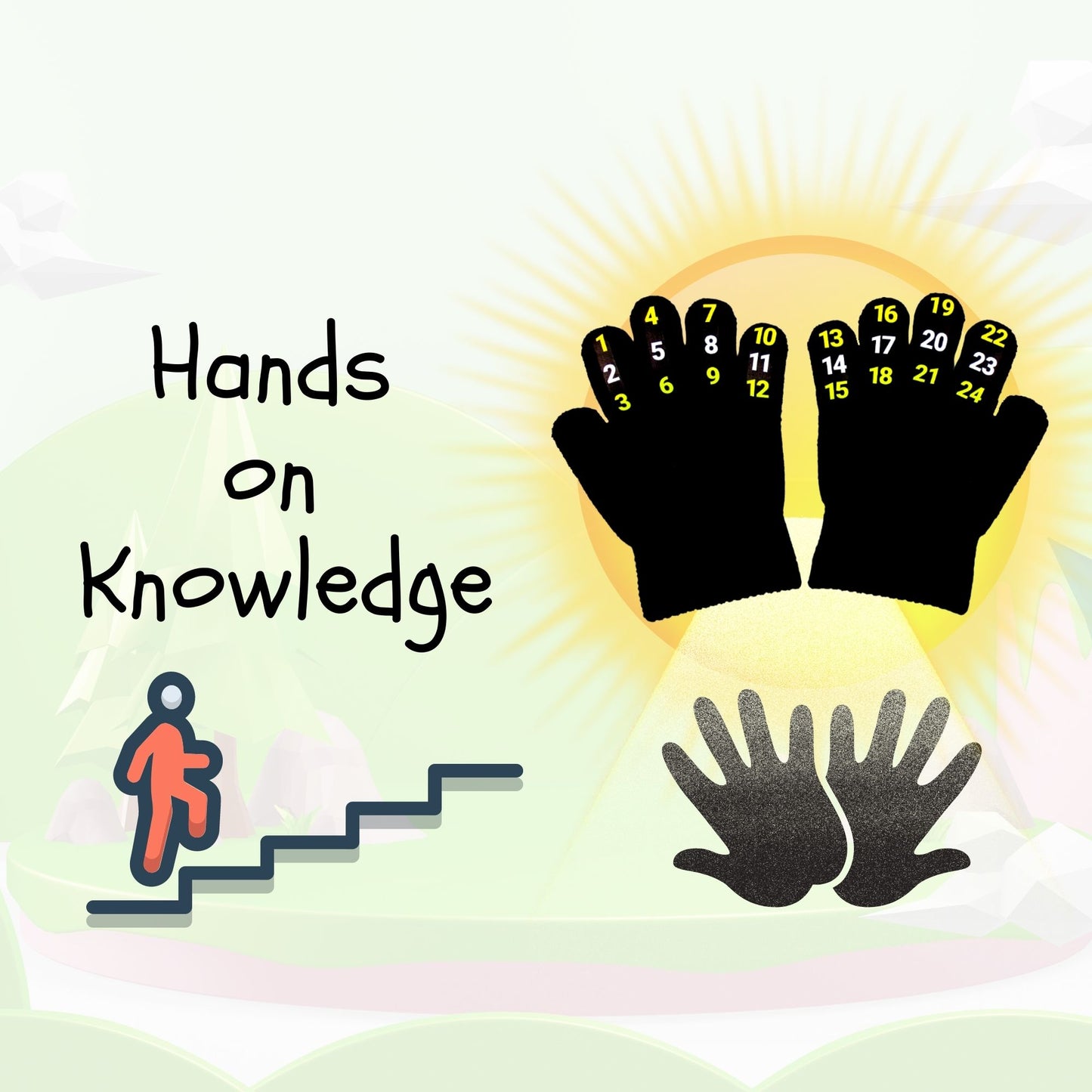 Glove scholars number gloves for simple addition subtractions for kids 