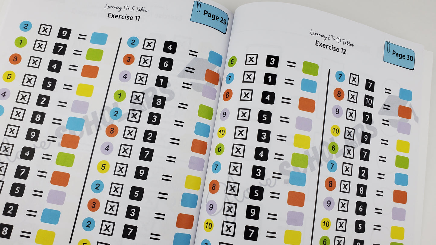 Multiplication Practice Book