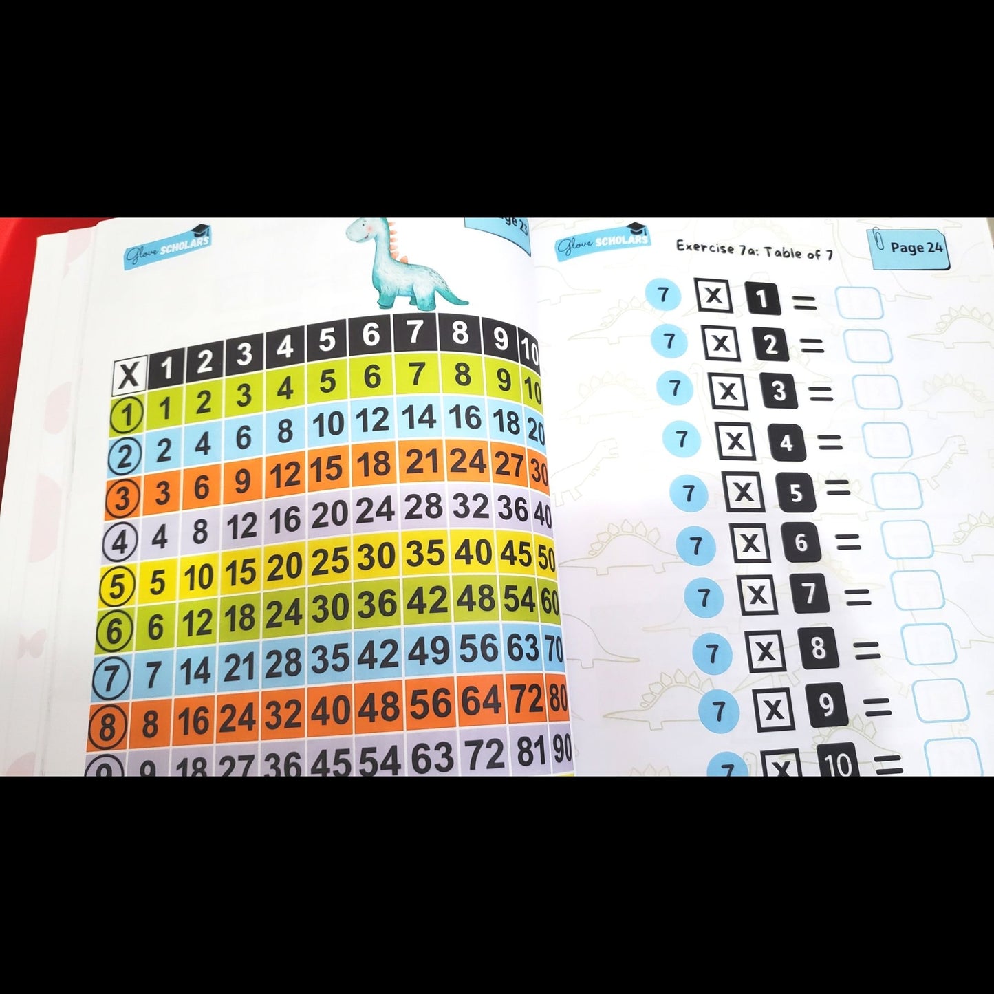 Multiplication Times Tables practice Book