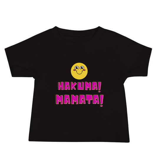 black cute hakunamatata t shirt for babies
