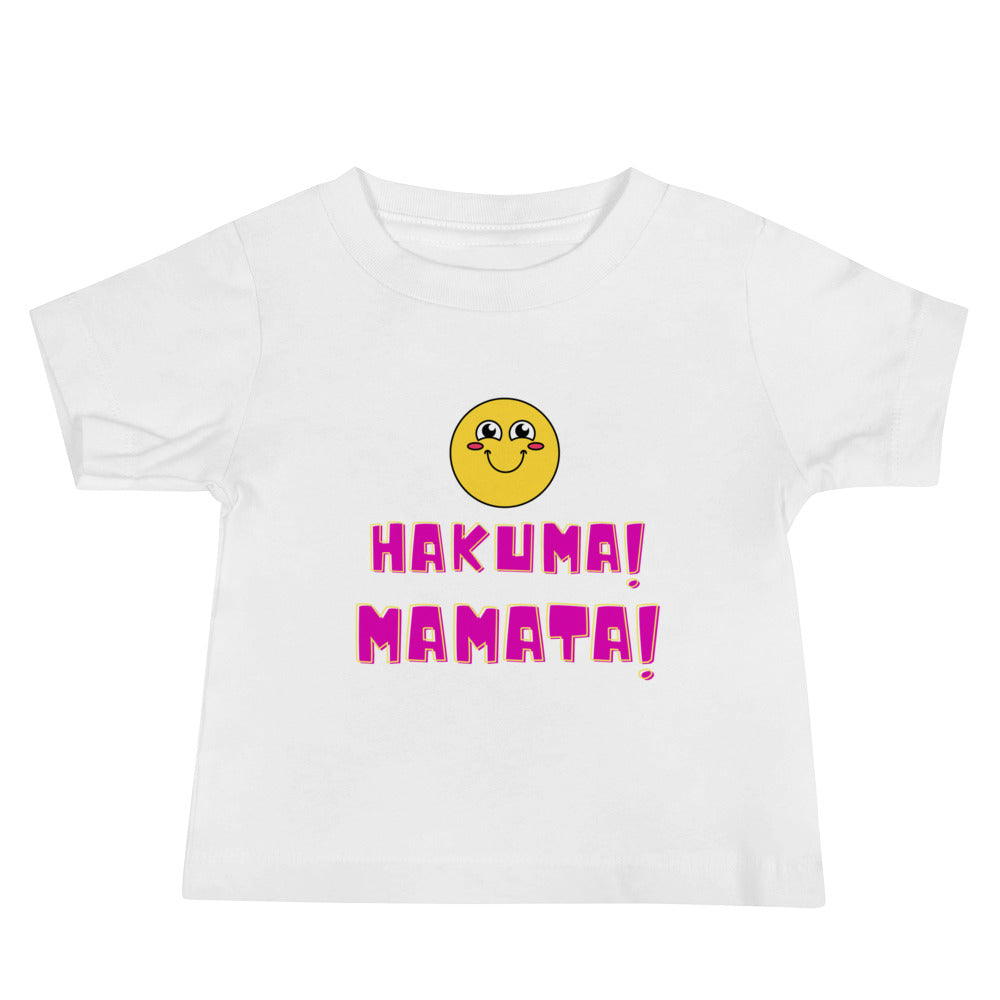 White cute hakunamatata t shirt for babies
