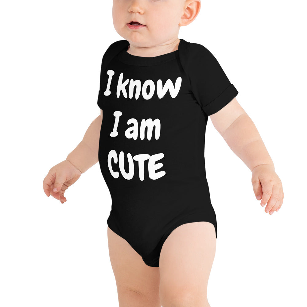 Cute black baby one piece