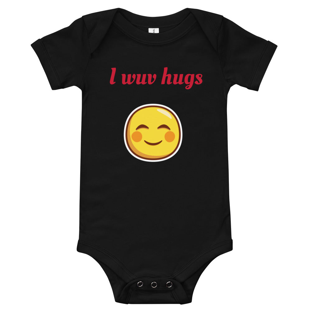 black baby funny front design one piece