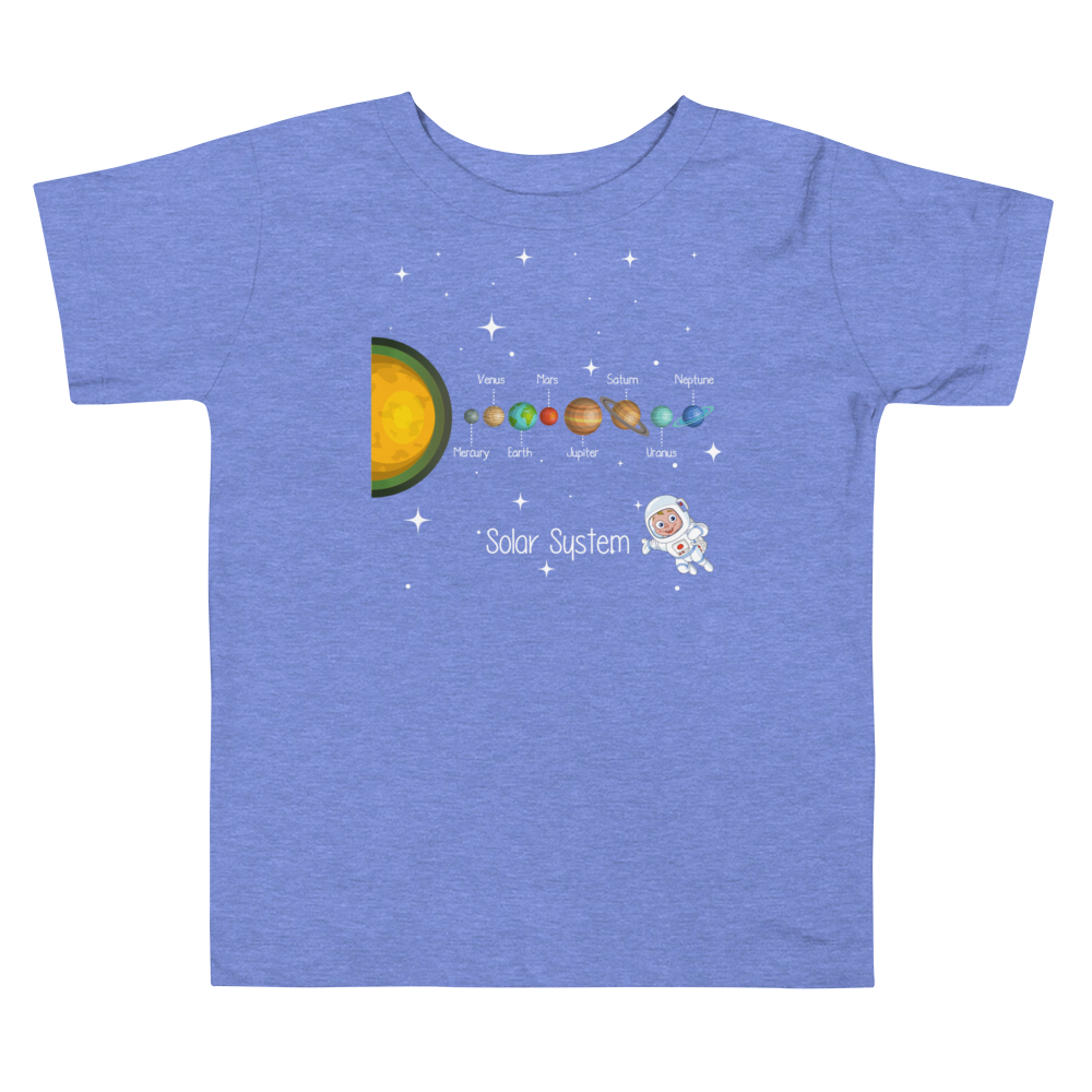 glove scholars solar system with astronaut t shirt for toddlers blue