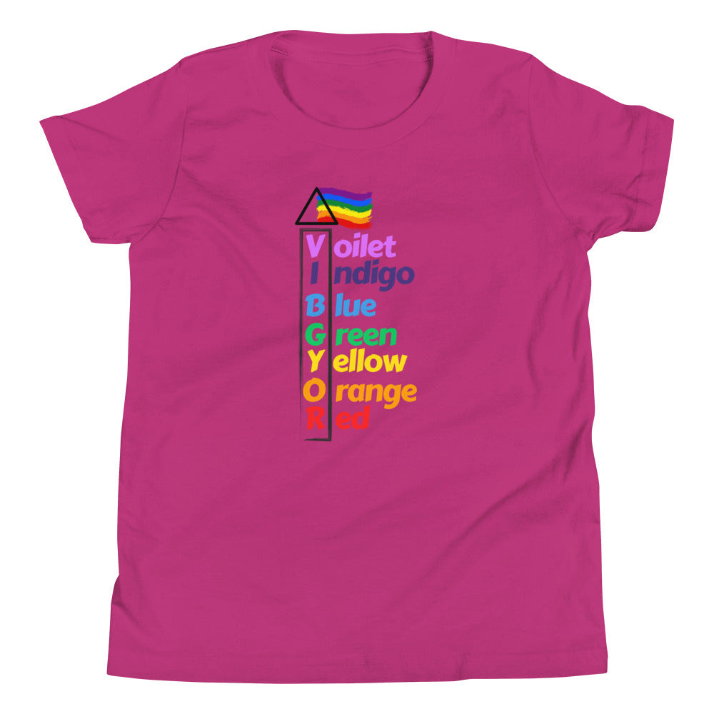 Glove Scholars back to school science vibgyor design tshirt for youth