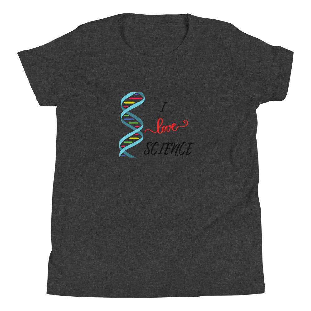 Glove Scholars back to school i love science tshirt for youth