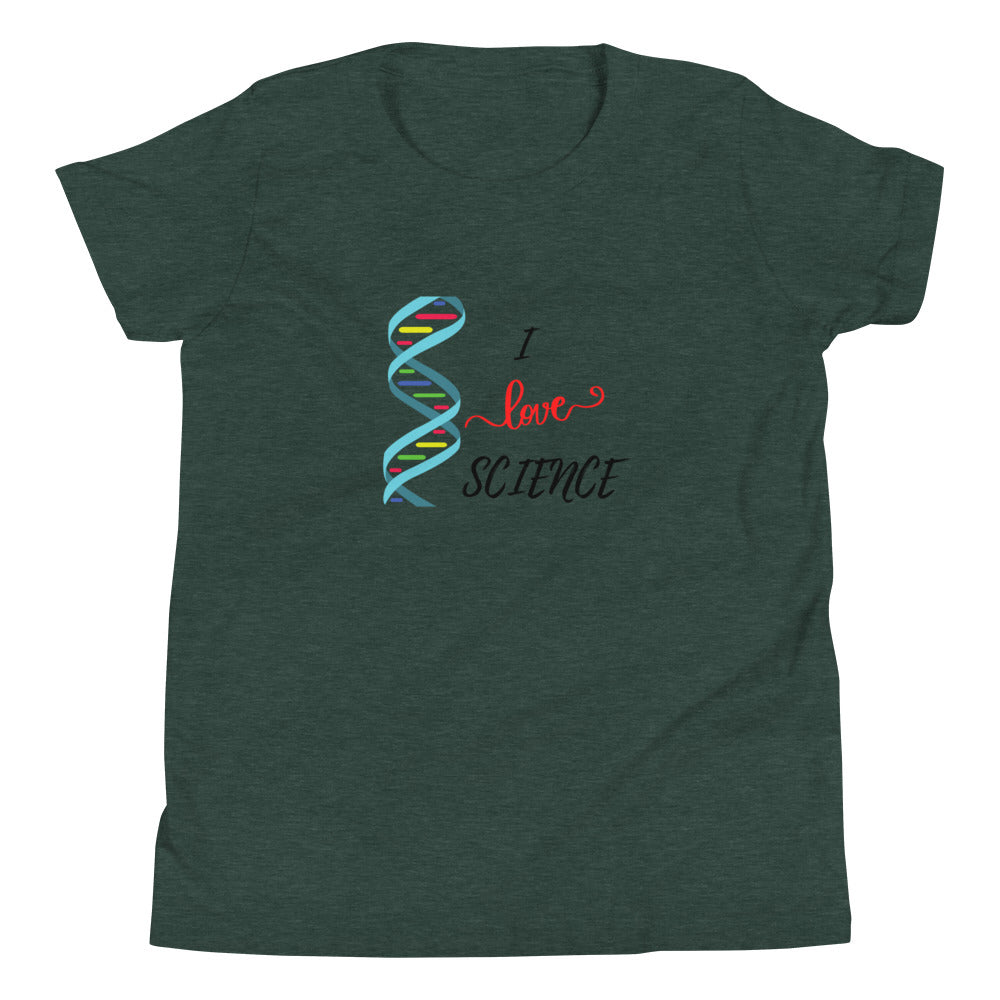 Glove Scholars back to school i love science tshirt for youth