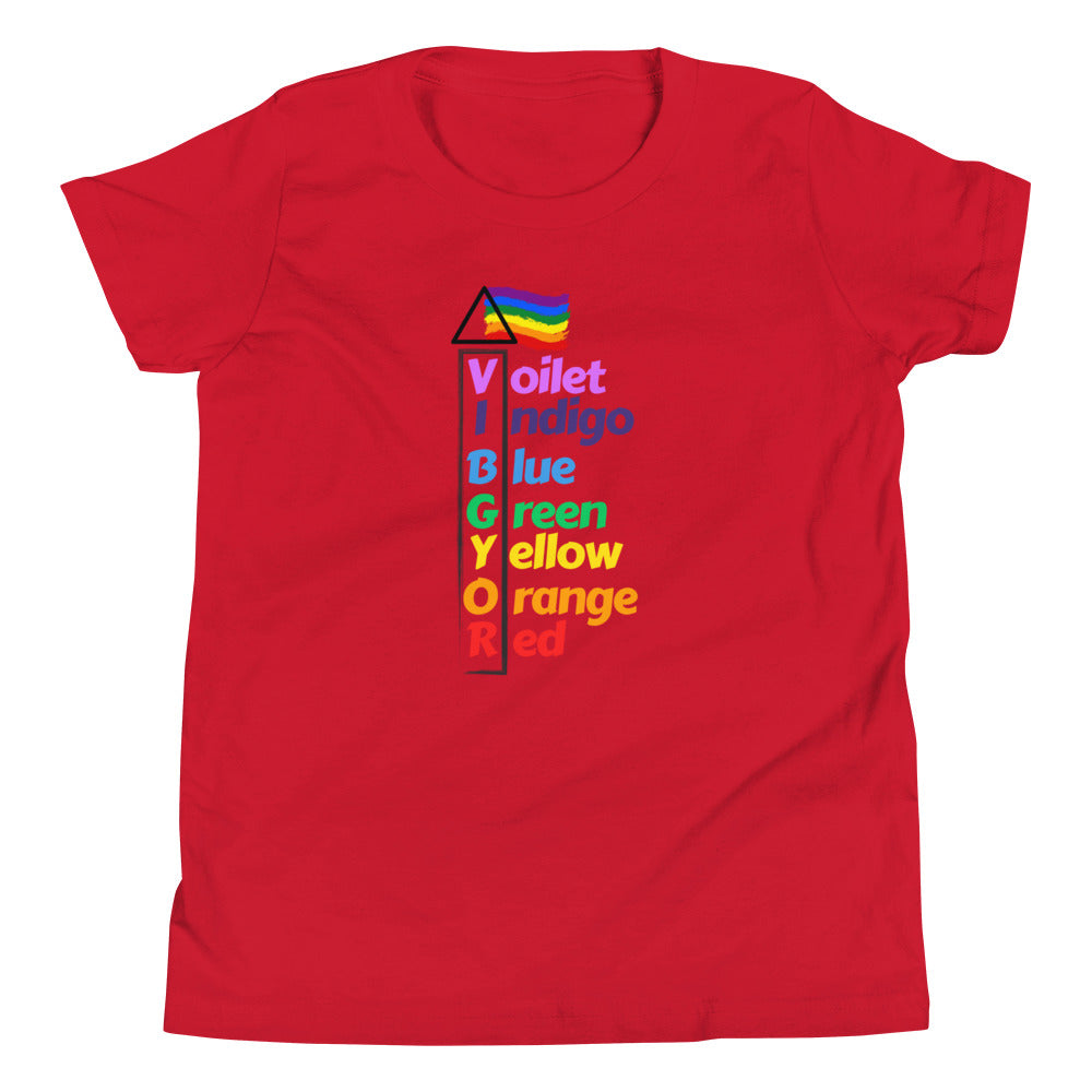 Glove Scholars back to school science vibgyor design tshirt for youth