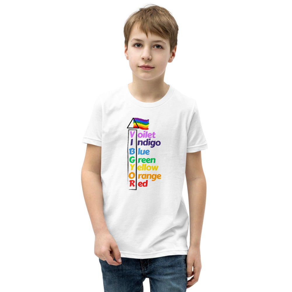 Glove Scholars back to school science vibgyor design tshirt for youth