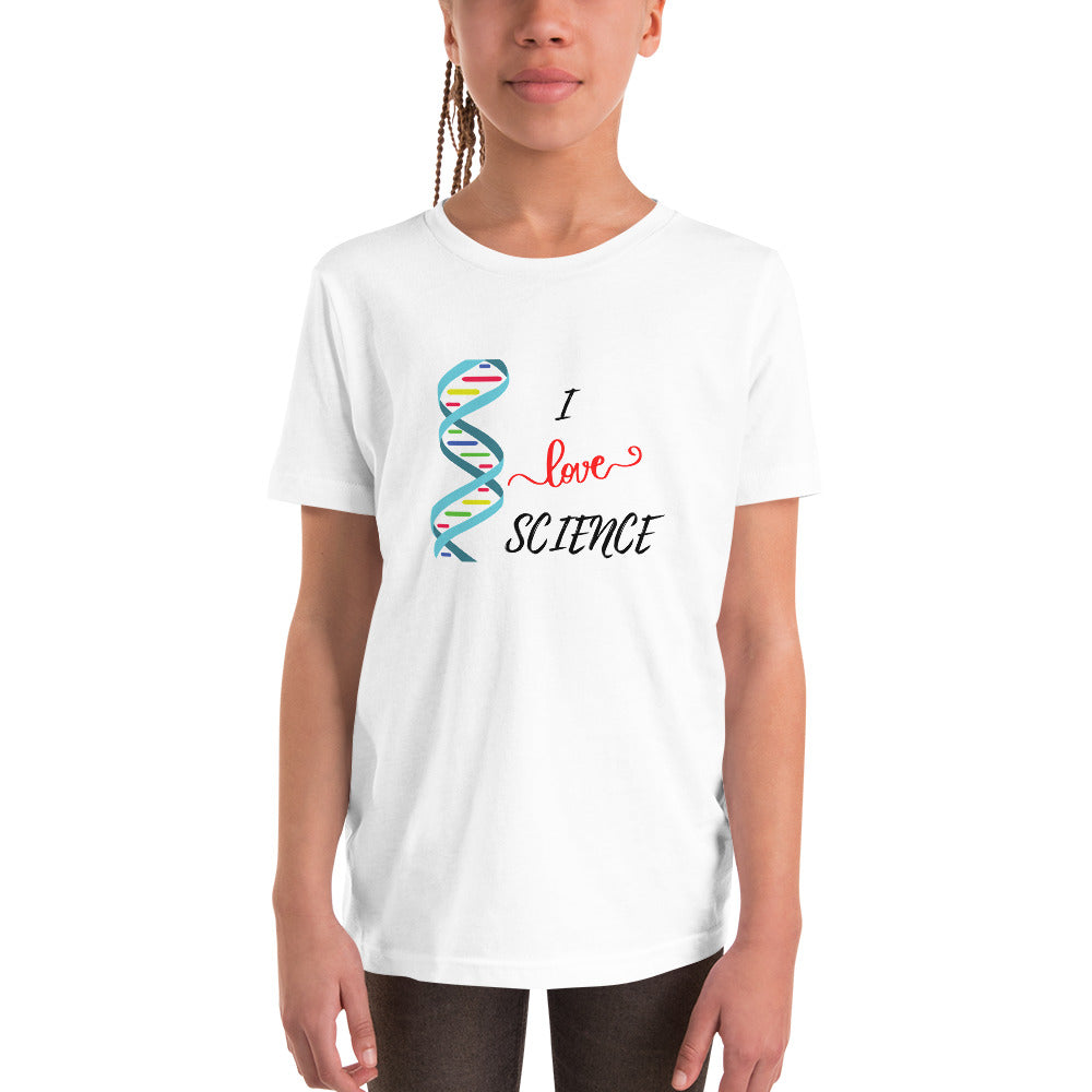 Glove Scholars back to school i love science tshirt for youth