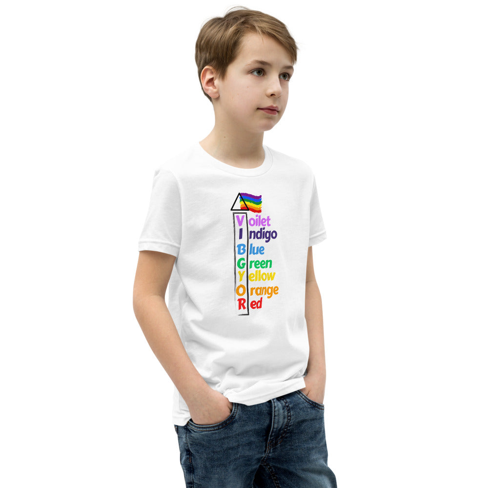 Glove Scholars back to school science vibgyor design tshirt for youth