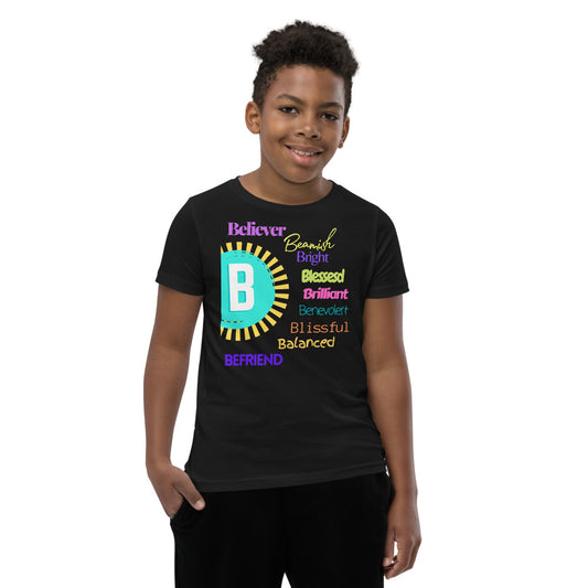 Glove Scholars back to school alphabet design tshirt for youth
