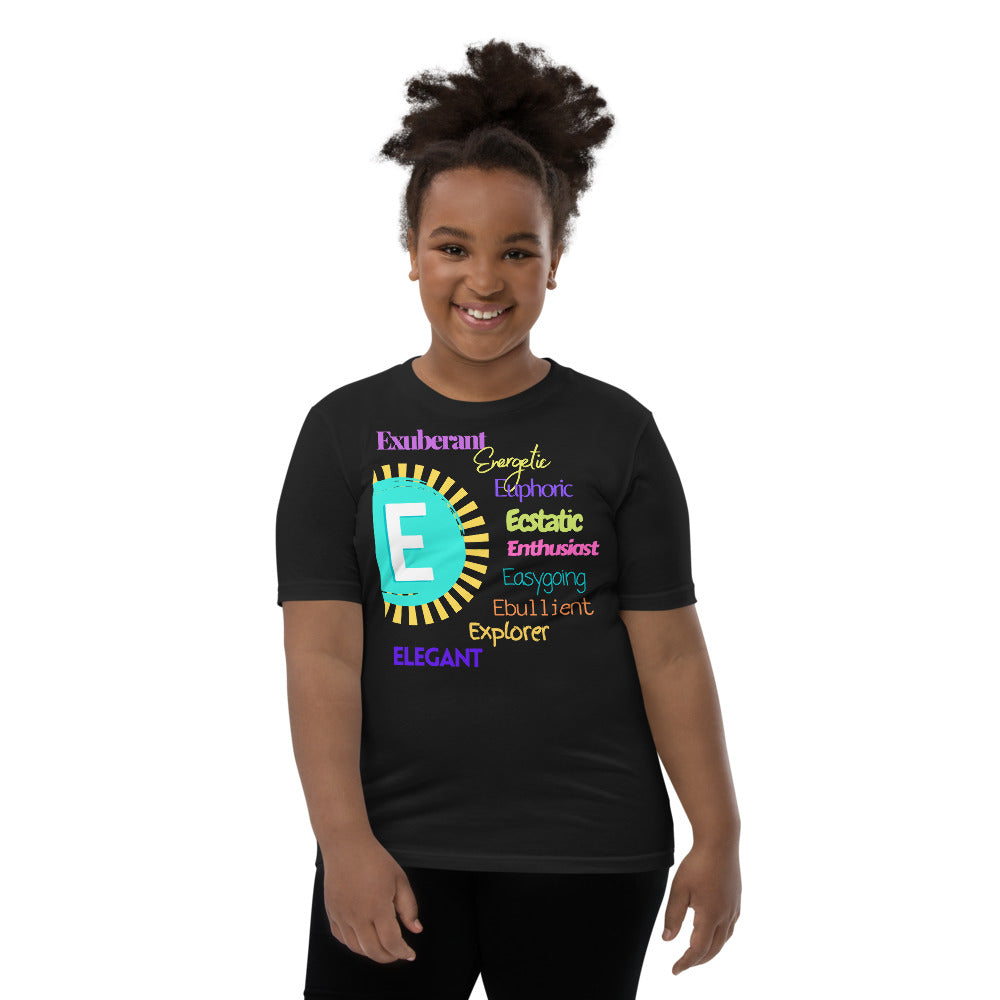 Glove Scholars back to school alphabet design tshirt for youth