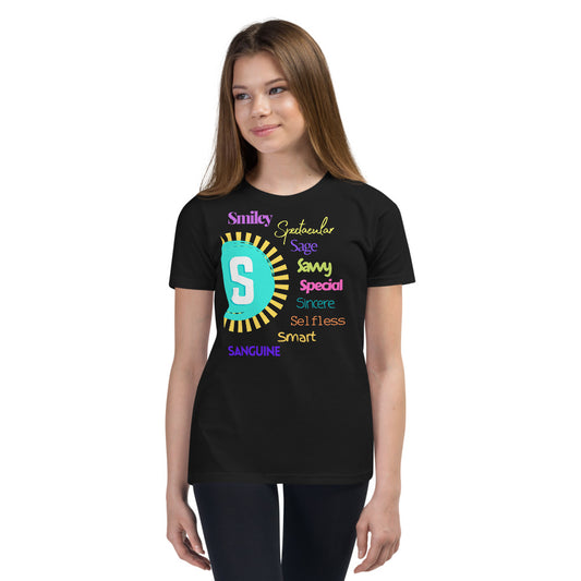 Glove Scholars back to school alphabet design tshirt for youth