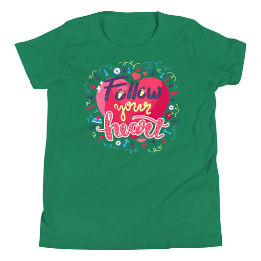Follow Your Heart | Motivational | Youth Short Sleeve T-Shirt
