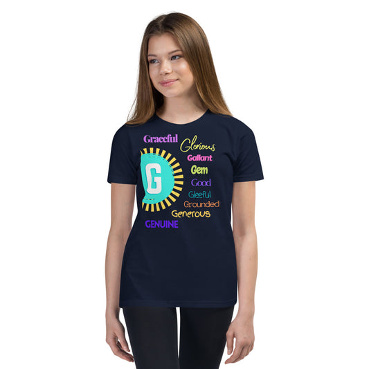 Glove Scholars back to school alphabet design tshirt for youth