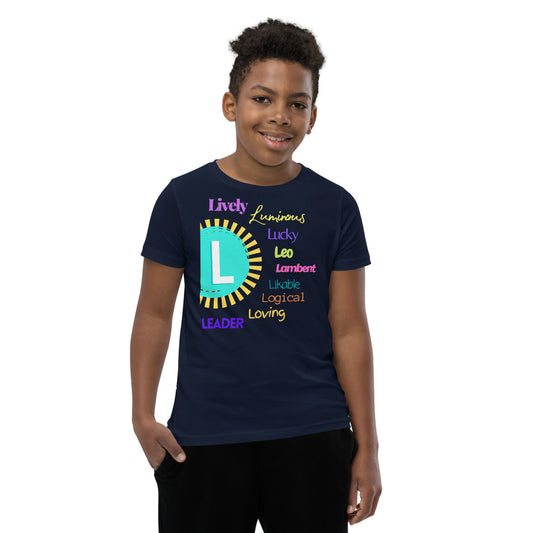 Glove Scholars back to school alphabet design tshirt for youth
