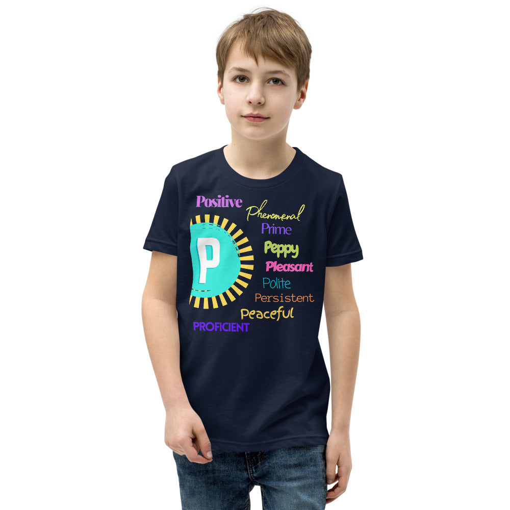 Glove Scholars back to school alphabet design tshirt for youth