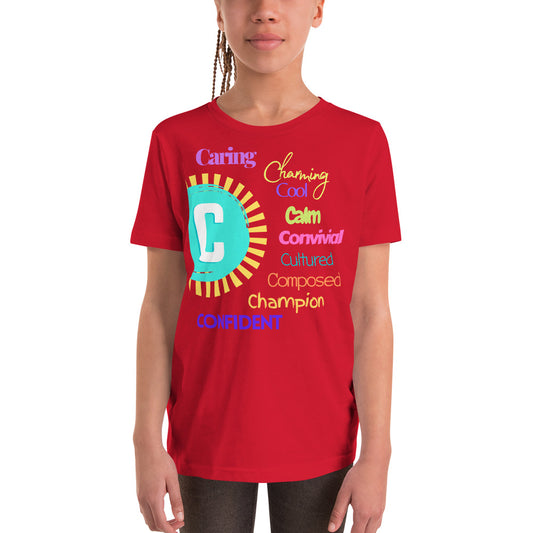 Glove Scholars back to school alphabet design tshirt for youth