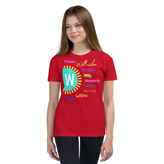 Glove Scholars back to school alphabet design tshirt for youth