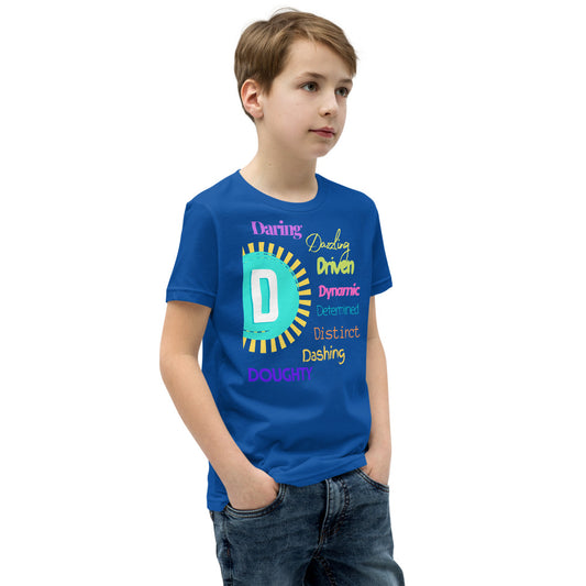 Glove Scholars back to school alphabet design tshirt for youth