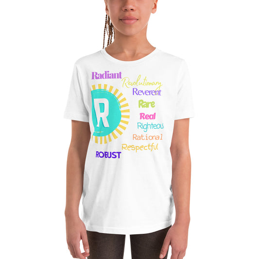 Glove Scholars back to school alphabet design tshirt for youth