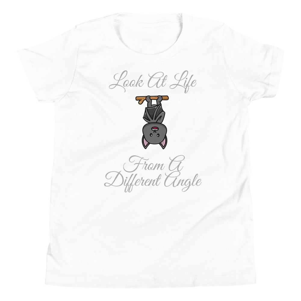 Look at life from a different angle | Motivational | Youth Short Sleeve Unisex T-Shirt Draft