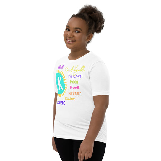 Glove Scholars back to school alphabet design tshirt for youth